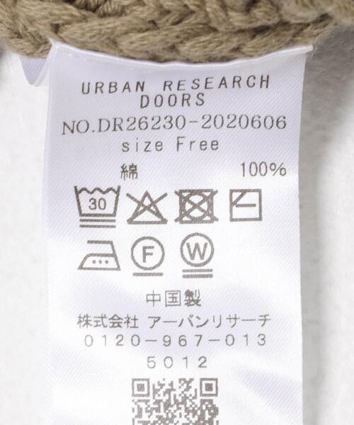 URBAN RESEARCH DOORS(アーバンリサーチドアーズ)の「Button Cotton Knit Vest(ベスト・レディース・ベージュ/ブラック・FREE)」の8枚目の写真