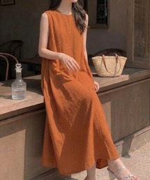 ノースリーブリラックスワンピース