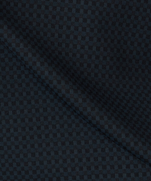 COMME CA MEN（コムサメン）の「【抗菌防臭加工】市松ジャカードジャージー ポロシャツ（ポロシャツ・メンズ・ネイビー/ライトグレー・M/L/XL）」の22枚目の写真
