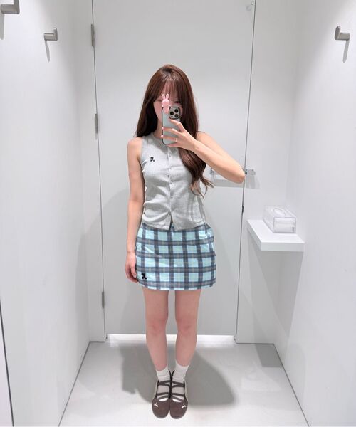 Rest&Recreation(レストアンドレクリエーション)の「RR CHECK MINI SKIRT - SKY BLUE(スカート・レディース・その他・SMALL/MEDIUM)」の8枚目の写真