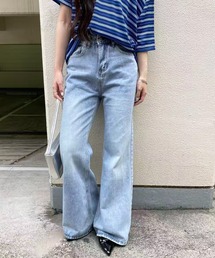 フレアデニムパンツ