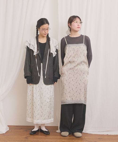 fig London(フィグロンドン)の「WOOL TWEED jacket(テーラードジャケット・レディース・チャコールグレー/グレー・FREE)」の19枚目の写真