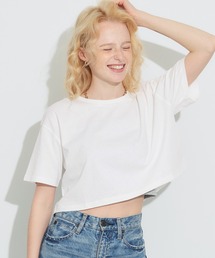 クロップドワイドTシャツ