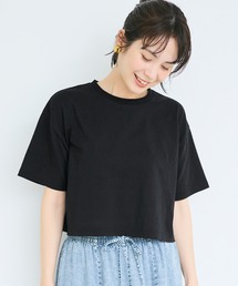 クロップドワイドTシャツ
