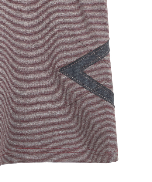 DANDEL(ダンデル)の「DD argyle applique stripe tee (RED)(Tシャツ/カットソー・レディース・その他・1)」の4枚目の写真