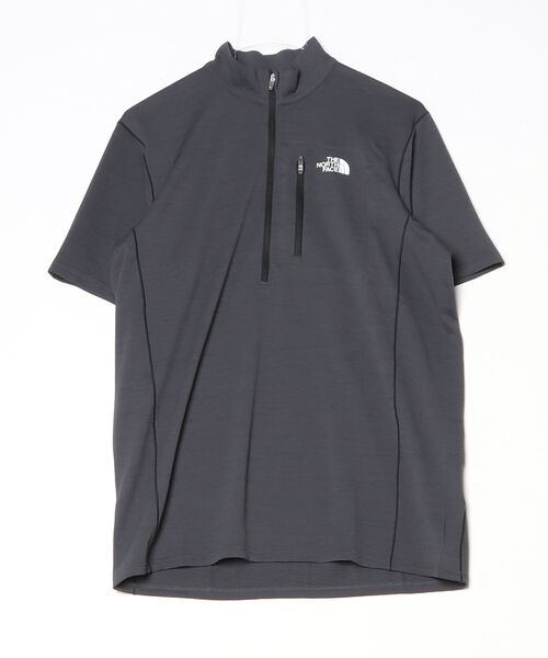 THE NORTH FACE(ザノースフェイス)の「ザ ノース フェイス THE NORTH FACE S/S FLASHDRY 3D Zip Up ショートスリーブFLASHDRY3Dジップアップ(シャツ/ブラウス・メンズ・ダークパープル/チャコールグレー・M/L/LL)」の2枚目の写真