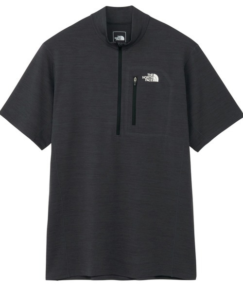 THE NORTH FACE(ザノースフェイス)の「ザ ノース フェイス THE NORTH FACE S/S FLASHDRY 3D Zip Up ショートスリーブFLASHDRY3Dジップアップ(Tシャツ/カットソー・メンズ・ダークパープル/チャコールグレー・M/L/LL)」の2枚目の写真