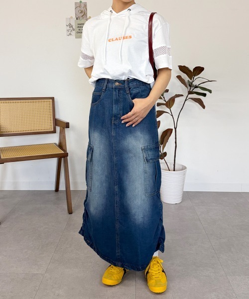RCD(アールシーディー)の「ロゴ刺繍袖メッシュ半袖パーカー(パーカー・レディース・ブラック/オフホワイト・M)」の10枚目の写真
