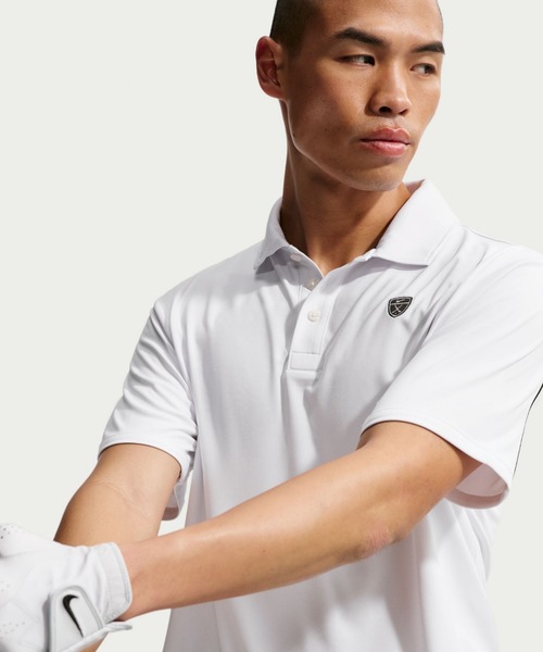 NIKE(ナイキ)の「ナイキ パー メンズ Dri-FIT ゴルフポロ / Nike Par Men's Dri-FIT Golf Polo IB0234-100 White(ポロシャツ・メンズ・ホワイト・2XL/XL/S/M/L)」の3枚目の写真