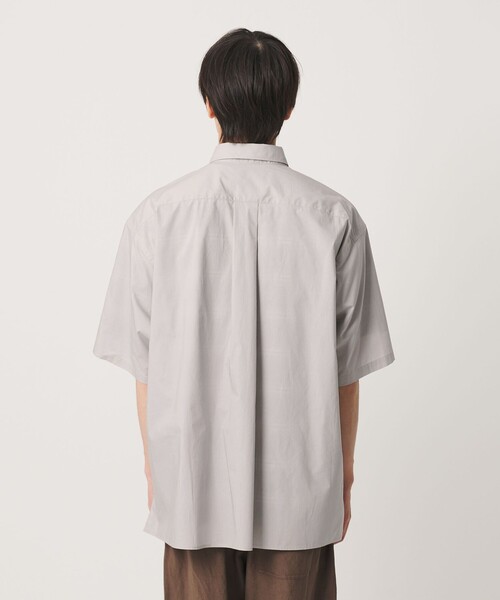 NICE WEATHER(ナイスウェザー)の「<NICE WEATHER>プレーンオーバー ショートスリーブシャツ(シャツ/ブラウス・メンズ・ライトグレー/ネイビー・S/M/L)」の10枚目の写真