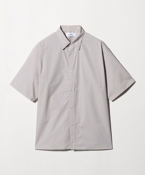 NICE WEATHER(ナイスウェザー)の「<NICE WEATHER>プレーンオーバー ショートスリーブシャツ(シャツ/ブラウス・メンズ・ライトグレー/ネイビー・S/M/L)」の11枚目の写真