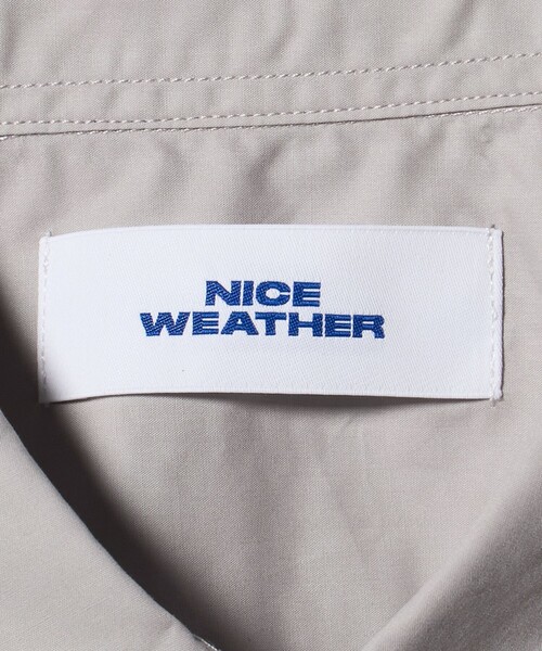 NICE WEATHER(ナイスウェザー)の「<NICE WEATHER>プレーンオーバー ショートスリーブシャツ(シャツ/ブラウス・メンズ・ライトグレー/ネイビー・S/M/L)」の21枚目の写真