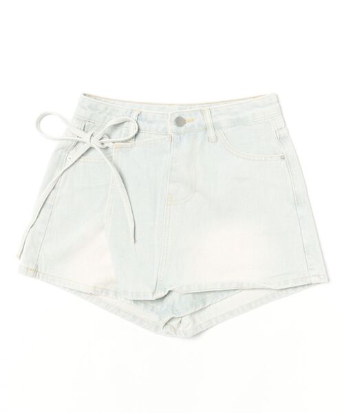 CECIL McBEE(セシルマクビー)の「デニムミニスカパン(デニムパンツ・レディース・ネイビー/サックスブルー・61/64)」の2枚目の写真