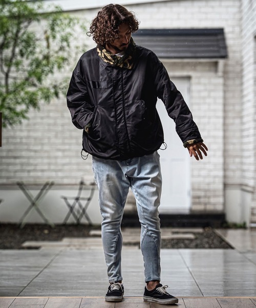 CAMBIO(カンビオ)の「mp15179-Stretch Denim Oval Rib Sarouel Tight Fit Pants サルエルデニムパンツ(A72926cmb)(デニムパンツ・メンズ・ワンウォッシュ/ライトインディゴブルー/ダークインディゴブルー・L/M/S/XL)」の12枚目の写真