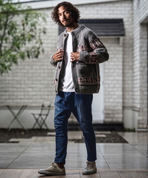 CAMBIO(カンビオ)の「mp15179-Stretch Denim Oval Rib Sarouel Tight Fit Pants サルエルデニムパンツ(A72926cmb)(デニムパンツ・メンズ・ワンウォッシュ/ライトインディゴブルー/ダークインディゴブルー・L/M/S/XL)」の16枚目の写真