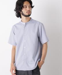 サックスブルー」に該当するメンズのシャツ/ブラウス（ノーカラー