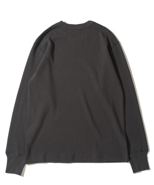 Healthknit(ヘルスニット)の「【Healthknit】Thermal King Raschel Honeycomd Crewneck L/S / サーマルキングラッセルハニカムクルーネック(Tシャツ/カットソー・メンズ・ナチュラル/パープル/チャコールグレー・LARGE/MEDIUM/X-LARGE)」の5枚目の写真