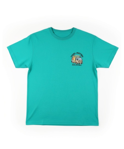 LOCALMOTION HAWAII(ローカルモーション ハワイ)の「サーフバス柄サガラ刺繍Tシャツ(Tシャツ/カットソー・メンズ・グリーン/ホワイト/チャコールグレー・SMALL/MEDIUM/LARGE/X-LARGE)」の7枚目の写真