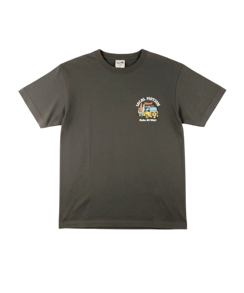 LOCALMOTION HAWAII(ローカルモーション ハワイ)の「サーフバス柄サガラ刺繍Tシャツ(Tシャツ/カットソー・メンズ・グリーン/ホワイト/チャコールグレー・SMALL/MEDIUM/LARGE/X-LARGE)」の10枚目の写真