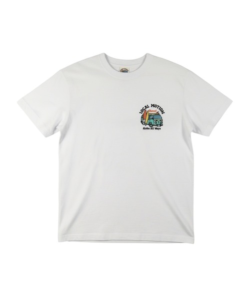 LOCALMOTION HAWAII(ローカルモーション ハワイ)の「サーフバス柄サガラ刺繍Tシャツ(Tシャツ/カットソー・メンズ・グリーン/ホワイト/チャコールグレー・SMALL/MEDIUM/LARGE/X-LARGE)」の11枚目の写真
