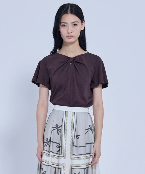 TOCCA(トッカ)の「RIBBON BOND Tシャツ(Tシャツ/カットソー・レディース・ホワイト系/ピンク系/ブラウン系・SMALL/MEDIUM)」の9枚目の写真