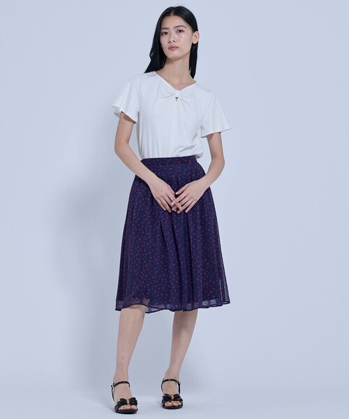 TOCCA(トッカ)の「RIBBON BOND Tシャツ(Tシャツ/カットソー・レディース・ホワイト系/ピンク系/ブラウン系・SMALL/MEDIUM)」の8枚目の写真