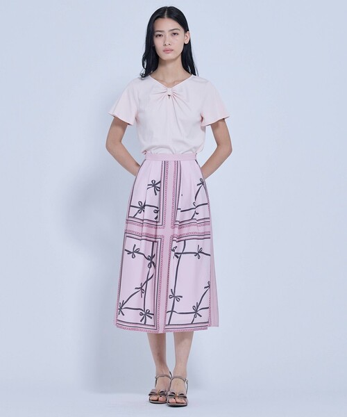 TOCCA(トッカ)の「RIBBON BOND Tシャツ(Tシャツ/カットソー・レディース・ホワイト系/ピンク系/ブラウン系・SMALL/MEDIUM)」の22枚目の写真