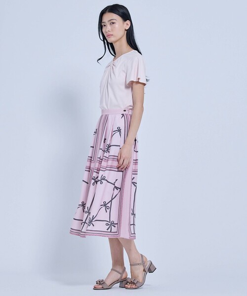 TOCCA(トッカ)の「RIBBON BOND Tシャツ(Tシャツ/カットソー・レディース・ホワイト系/ピンク系/ブラウン系・SMALL/MEDIUM)」の21枚目の写真