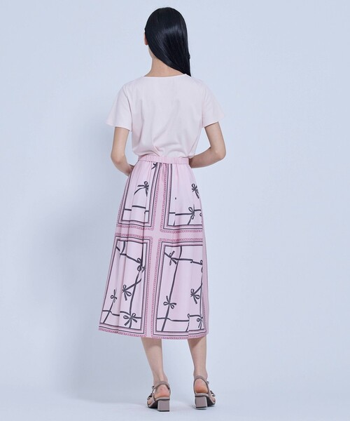 TOCCA(トッカ)の「RIBBON BOND Tシャツ(Tシャツ/カットソー・レディース・ホワイト系/ピンク系/ブラウン系・SMALL/MEDIUM)」の20枚目の写真