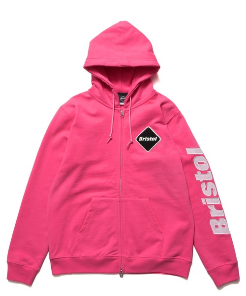 F.C.Real Bristol(エフシーレアルブリストル)の「SLEEVE LOGO ZIP-UP SWEAT HOODIE(パーカー・メンズ・グレイッシュベージュ/カモフラージュ/ブラック/ピンク・X-LARGE/LARGE/SMALL/MEDIUM/XX-LARGE)」の3枚目の写真