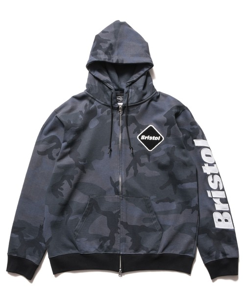F.C.Real Bristol(エフシーレアルブリストル)の「SLEEVE LOGO ZIP-UP SWEAT HOODIE(パーカー・メンズ・グレイッシュベージュ/カモフラージュ/ブラック/ピンク・X-LARGE/LARGE/SMALL/MEDIUM/XX-LARGE)」の4枚目の写真