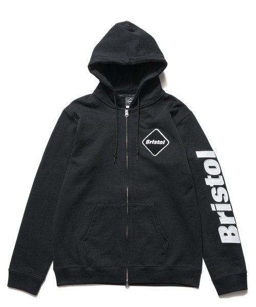 F.C.Real Bristol(エフシーレアルブリストル)の「SLEEVE LOGO ZIP-UP SWEAT HOODIE(パーカー・メンズ・グレイッシュベージュ/カモフラージュ/ブラック/ピンク・X-LARGE/LARGE/SMALL/MEDIUM/XX-LARGE)」の2枚目の写真
