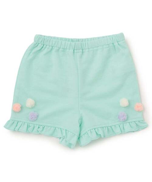 baby cheer(ベイビーチアー)の「チュールポンポンショートパンツ(その他パンツ・キッズ・ライトブルー/ピンク/ミント・120cm/80cm/110cm/90cm)」の2枚目の写真