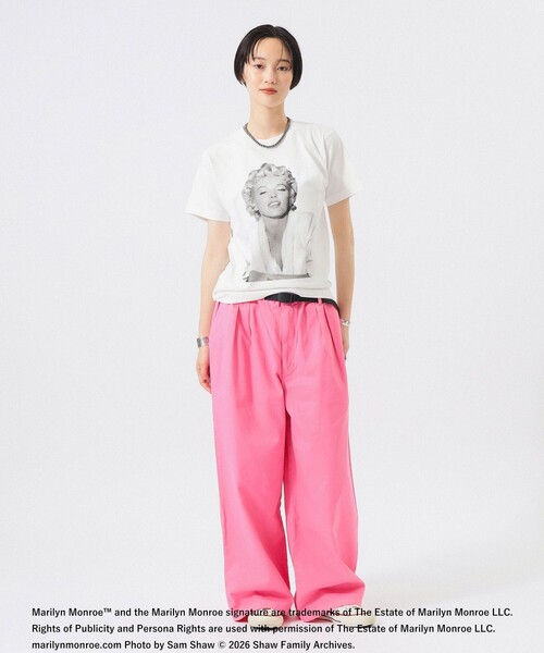 GOOD ROCK SPEED(グッドロックスピード)の「【別注】GOOD ROCK SPEED / Monroe / Photo Tシャツ(Tシャツ/カットソー・レディース・ブラック/ホワイト・S/XS)」の3枚目の写真