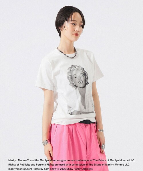 GOOD ROCK SPEED(グッドロックスピード)の「【別注】GOOD ROCK SPEED / Monroe / Photo Tシャツ(Tシャツ/カットソー・レディース・ブラック/ホワイト・S/XS)」の6枚目の写真