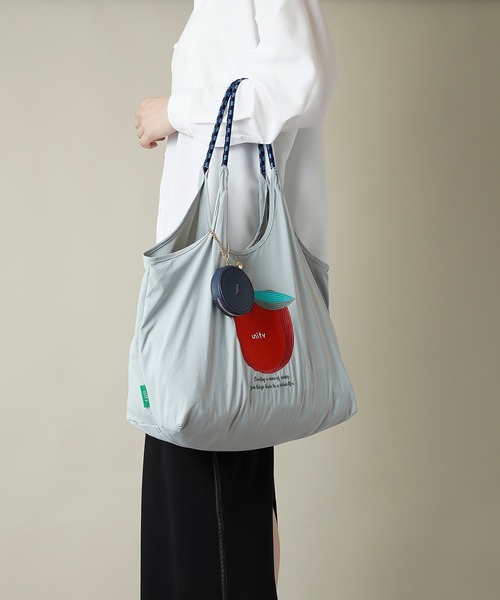 unify(ユニファイ)の「【unify(ユニファイ)】軽量 収納力 しっかり お買い物 にも 刺繍 マルシェバッグ UNPS-01(トートバッグ・レディース・オレンジ/グリーン/オリーブ/サックスブルー/グレー/キャメル/スモークピンク/ライトグレー/ライトブルー/ネイビー/ベージュ/ブラック・ONE SIZE)」の15枚目の写真