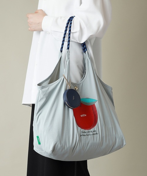 unify(ユニファイ)の「【unify(ユニファイ)】軽量 収納力 しっかり お買い物 にも 刺繍 マルシェバッグ UNPS-01(トートバッグ・レディース・オレンジ/グリーン/オリーブ/サックスブルー/グレー/キャメル/スモークピンク/ライトグレー/ライトブルー/ネイビー/ベージュ/ブラック・ONE SIZE)」の16枚目の写真