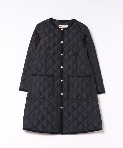 Traditional Weatherwear（トラディショナルウェザーウェア）の「ARKLEY LONG HOOD（ダウンジャケット/コート・レディース・ネイビー/ブラック×ブラック・34/32/36）」の5枚目の写真
