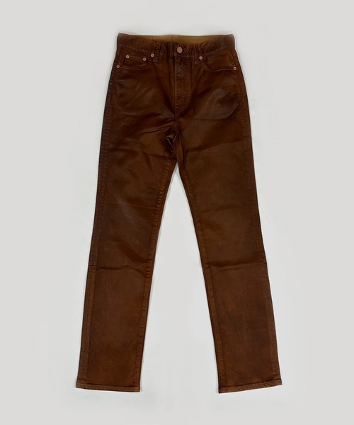 AUTHEN(オーセン)の「【AUTHEN】オーセン/ COATING SLIM STRAIGHT(ユニセックス)(デニムパンツ・レディース・ブラウン/ブラック・25inch/31inch/23inch/33inch)」の2枚目の写真