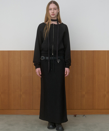 DUAL-WAY DETAIL SKIRT_BLACK