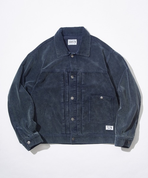 BEN DAVIS(ベンデイビス)の「【BEN DAVIS】別注Faded Corduroy 1st Type Work Jacket / フェード コーデュロイ ファーストタイプ ワークジャケット(デニムジャケット・メンズ・ブラック/ネイビー/ブラウン・M/L)」の3枚目の写真