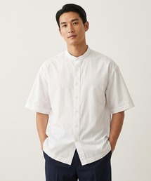 HOUSTON OX SS BAND COLLAR SHIRT