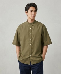 HOUSTON OX SS BAND COLLAR SHIRT