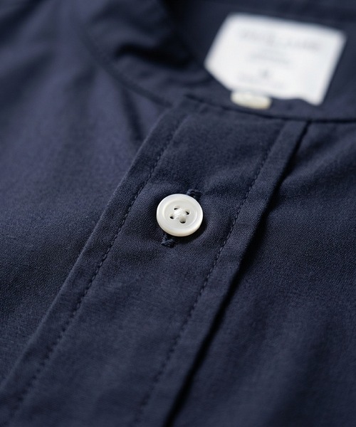 BACKYARD FAMILY(バックヤードファミリー)の「HOUSTON OX SS BAND COLLAR SHIRT(シャツ/ブラウス・メンズ・ネイビー/オリーブ/ホワイト/ブラック・17.5/15.5/18.5/16.5)」の6枚目の写真