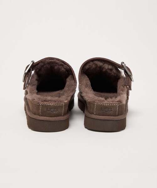 UGG(アグ)の「【国内EXCLUSIVE】<UGG>ゴールデンスター クロッグ サンダル スリッポン(モカシン/デッキシューズ・レディース・ダークブラウン/ナチュラル・5/6/7/8)」の12枚目の写真