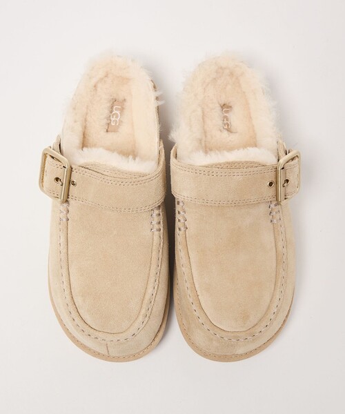 UGG(アグ)の「【国内EXCLUSIVE】<UGG>ゴールデンスター クロッグ サンダル スリッポン(モカシン/デッキシューズ・レディース・ダークブラウン/ナチュラル・5/6/7/8)」の18枚目の写真