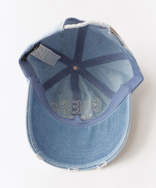 Guess（ゲス）の「GUESS/ WASHED CAP / MQ1A1051,MQ1A1051MBL 夏服（キャップ・メンズ・ライトブルー・ONE SIZE）」の6枚目の写真