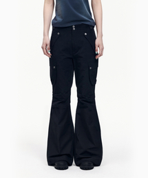 Flare Ripstop Cargo Pants (Black)