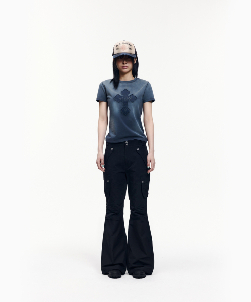 AAKAM(アーカム)の「Flare Ripstop Cargo Pants (Black)(その他パンツ・レディース・その他・1/2)」の6枚目の写真