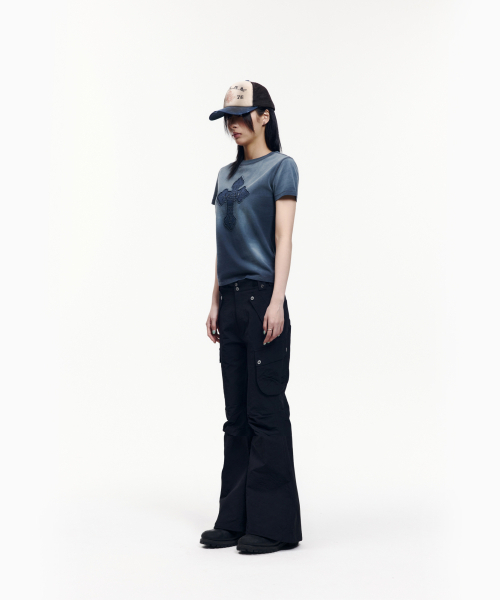 AAKAM(アーカム)の「Flare Ripstop Cargo Pants (Black)(その他パンツ・レディース・その他・1/2)」の7枚目の写真
